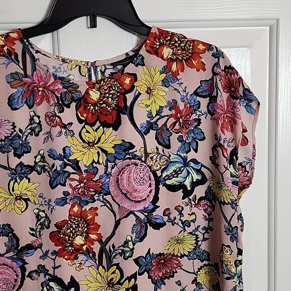 Halogen Boxy Floral Top, Medium - Picture 2 of 7